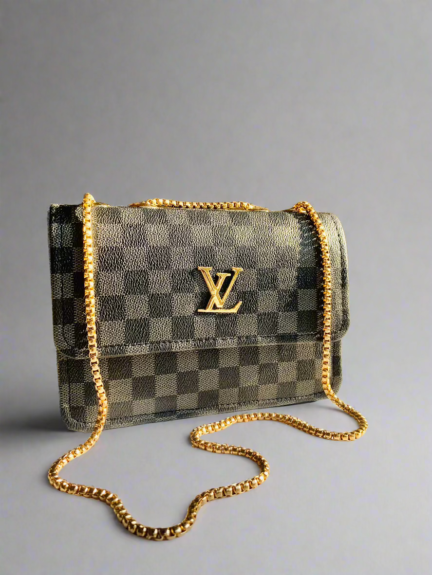 Louiis Vuittoñ PARIS Trio Monogram Shadow Leather - Branded Crossbody Bag