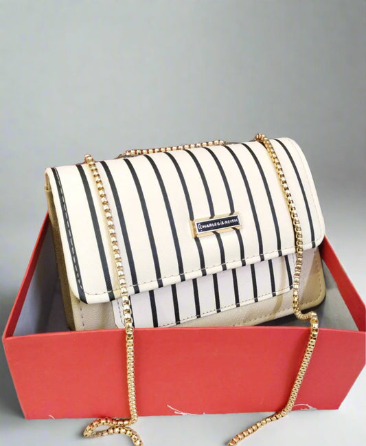 Charlies & Keith Crossbody Bag - Chinese Manufactured - OffWhite Colour