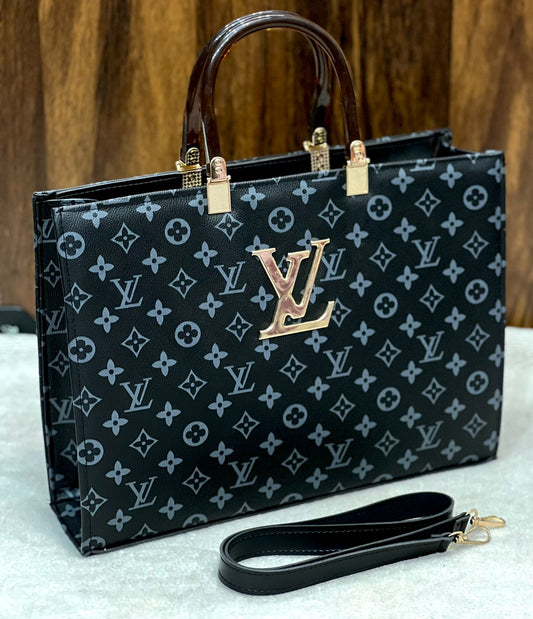 LOUISE VUITTON ONTHGO TOTE BAG - Imported - Black Colour