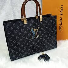 LOUISE VUITTON ONTHGO TOTE BAG - Imported - Black Colour